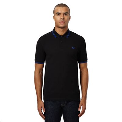 Fred Perry Black twin tipped polo shirt